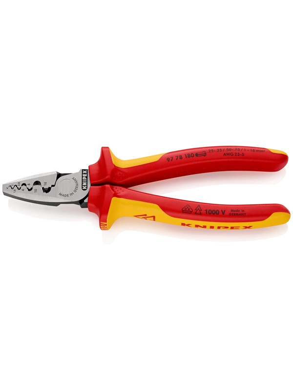 KNIPEX Presstång för ändhylsor, Med dornpresstång