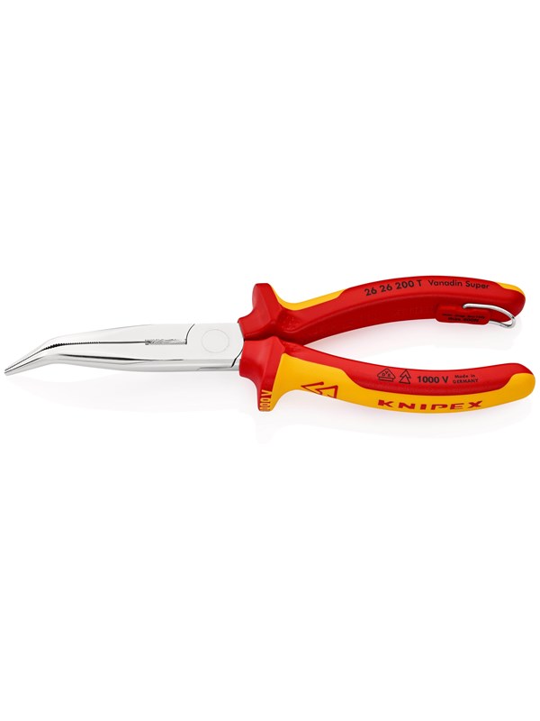 KNIPEX Tänger med flata, runda käftar och skär, (Typ storknäbb)