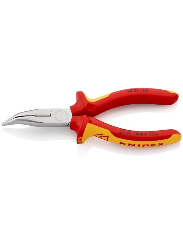 Produktfoto för KNIPEX Tänger med flata, runda käftar och skär, (Radiotänger)