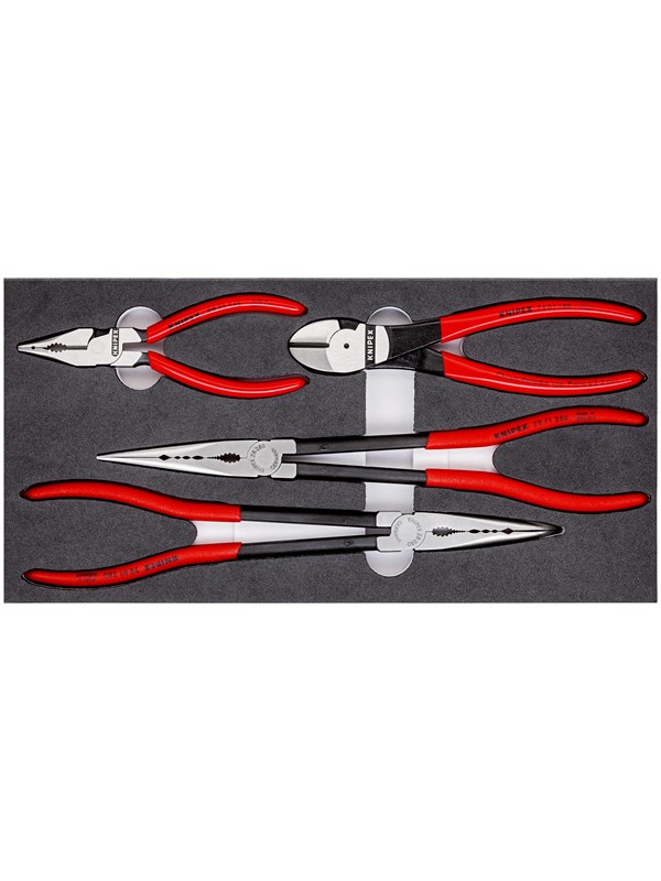 Produktfoto för KNIPEX Automotive - Tångsats - 4 delar - i bricka (paket om 4)