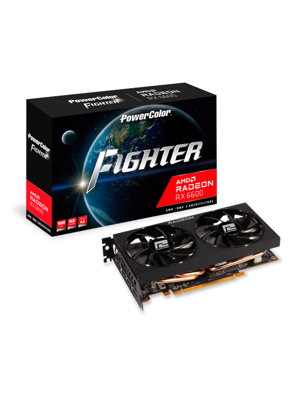 Powercolor Radeon Rx 6600 Fighter 8gb Gddr6 Ram Grafikkort