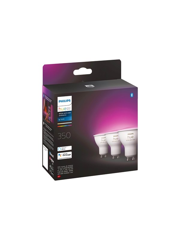 Philips Hue Color Gu10 Spotlight - 3-Pack