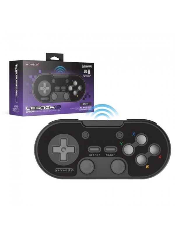 Retro-Bit Legacy 16 Wireless - Black - Wireless Controller - Nintendo Switch