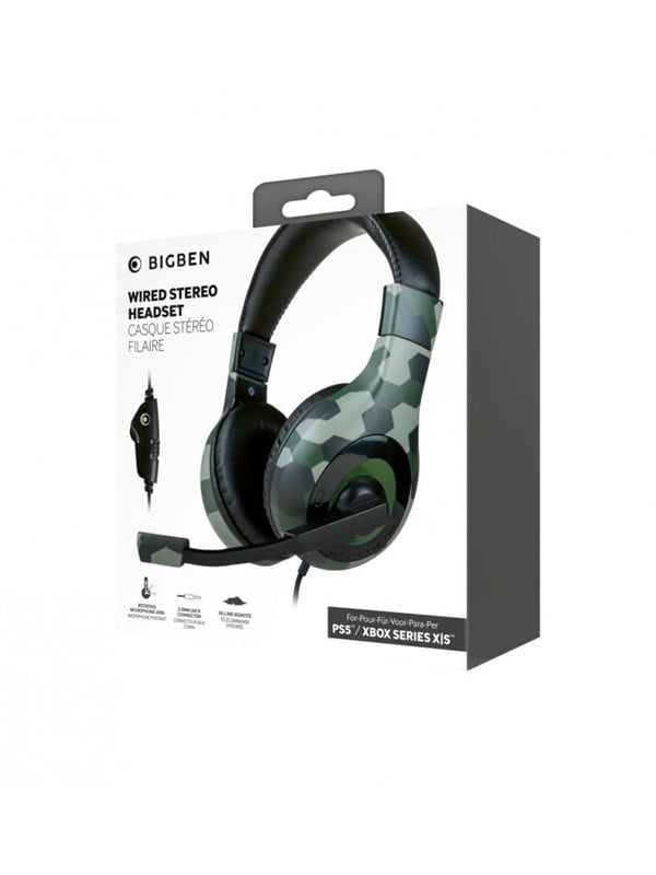 BigBen Interactive Stereo Gaming Headset V1 - Green Camo