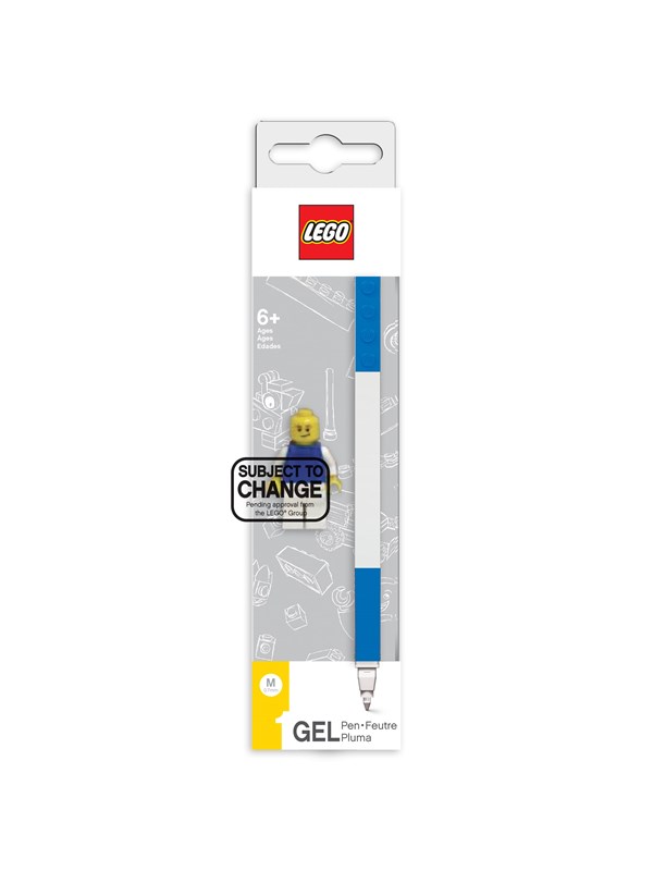 Euromic Lego Stationery Gel Pen 1 Pc. Blue Packed In Colour Box With Mini Figurine