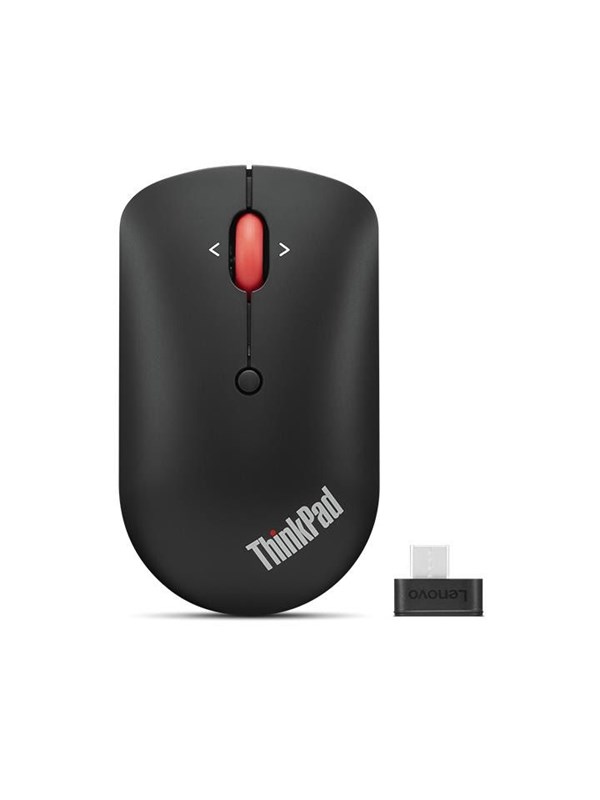 Lenovo ThinkPad USB-C Wireless Compact Mouse - Mouse - Optic - 4 knappar - Röd