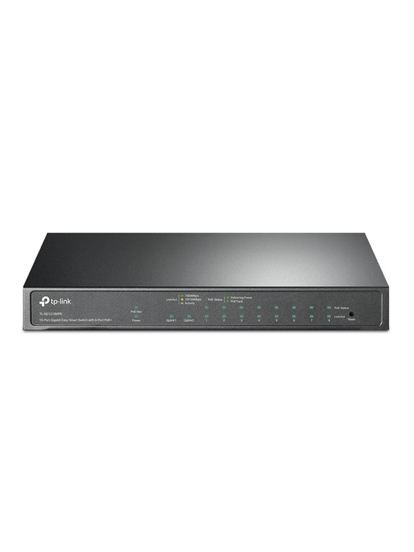 TP-Link TL-SG1210MPE 10-Port Gigabit Easy Smart Switch with 8-Port PoE+ (123W)