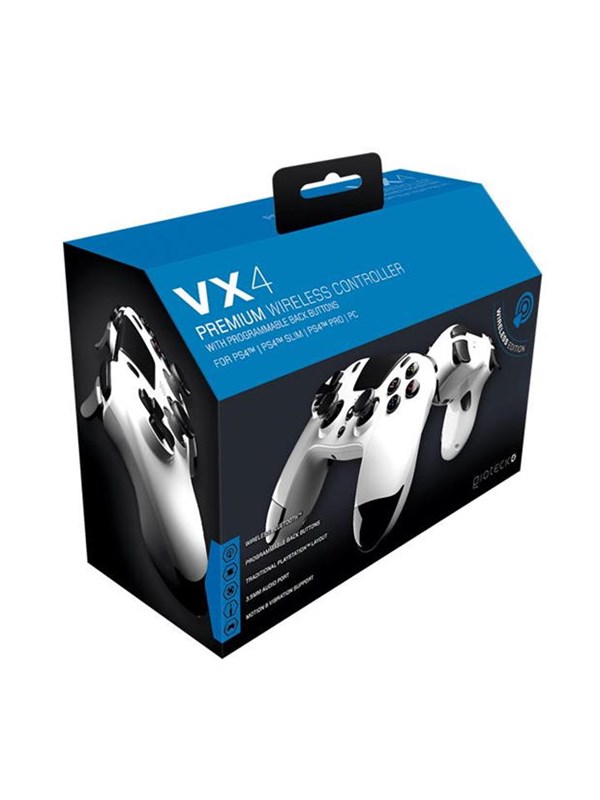 Gioteck Vx 4 Wireless Premium Bt Controller White Wireless Controller Sony Playstation 4