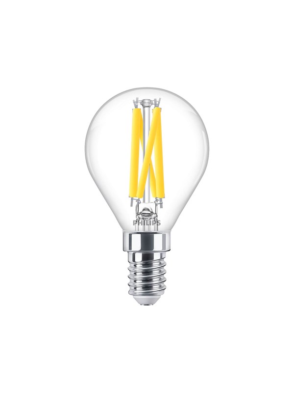 Philips LED-glödlampa Classic Candle 3.4W/922-927 (40W) Clear WarmGlow Dimmable E14