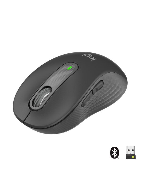 Logitech Signature M650 Wireless Graphite Mouse Optic 5 Knappar Svart