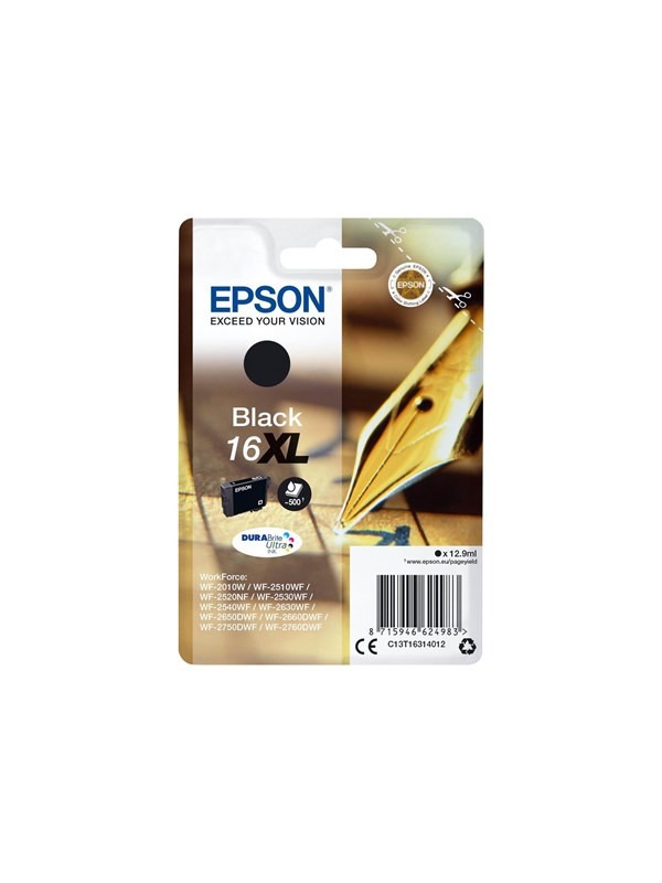Produktfoto för Epson Bläckpatron C13T16314012 Svart