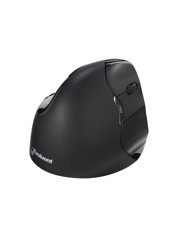 Evoluent Vertical Mouse 4 - Vertical mouse - 6 knappar - Svart