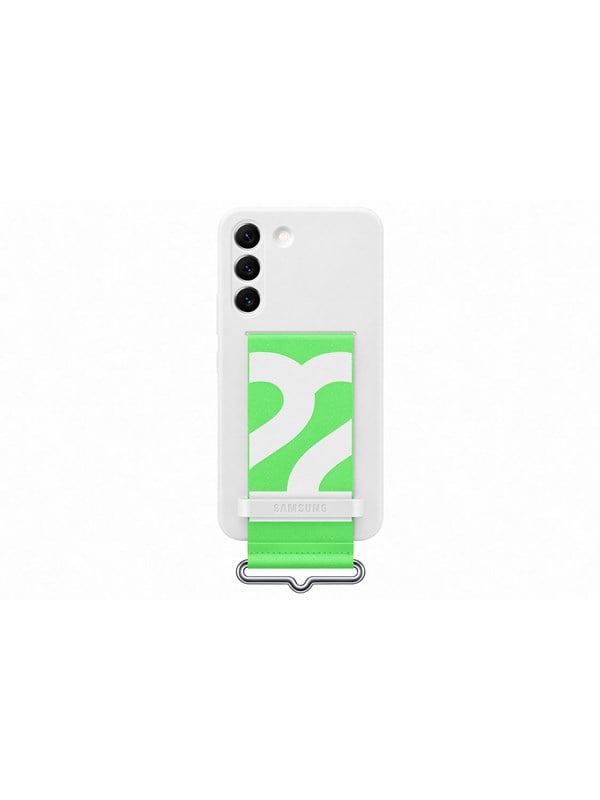 Samsung Galaxy S22 Silicone Cover With Strap White