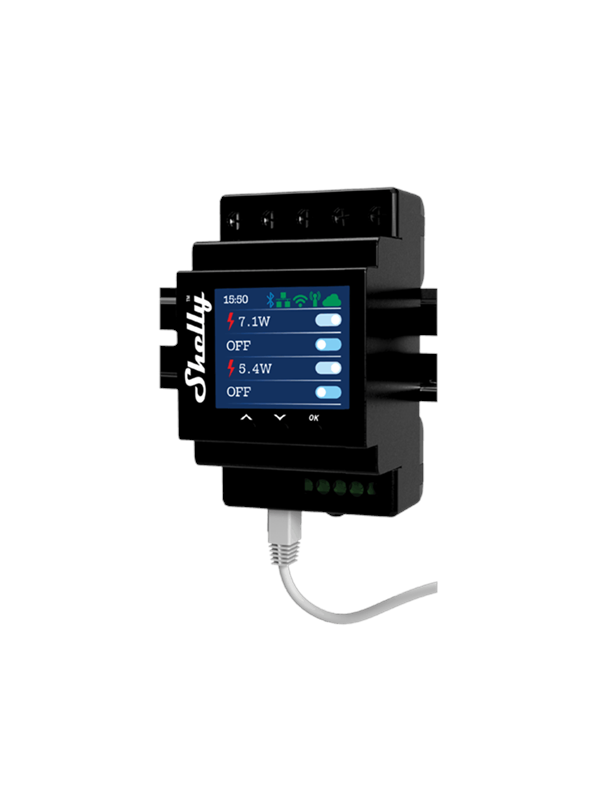 Shelly 4Pro PM DIN-fjärrströmbrytare