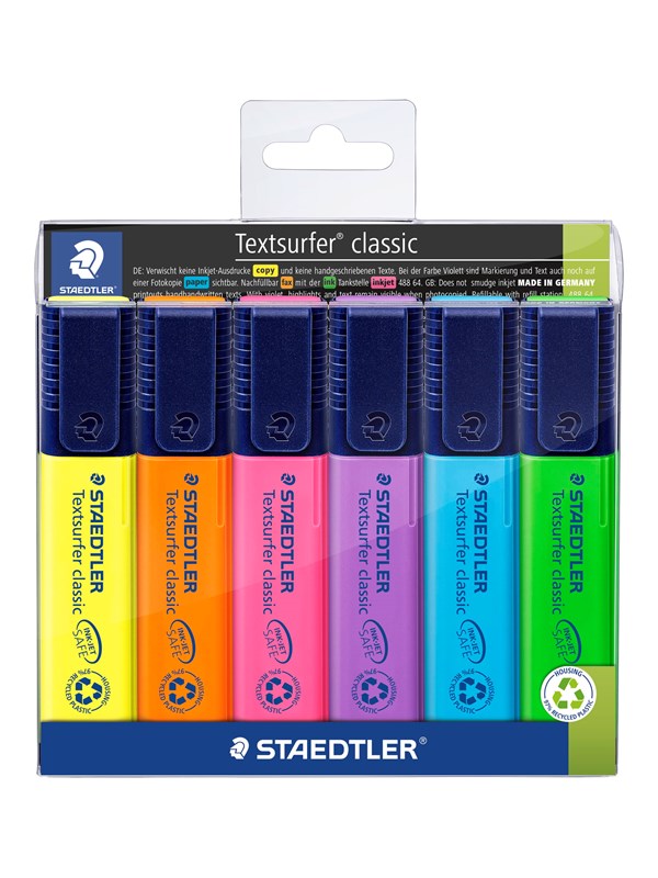 Staedtler Highlighter Textsurf.cl.6pcs.wallet