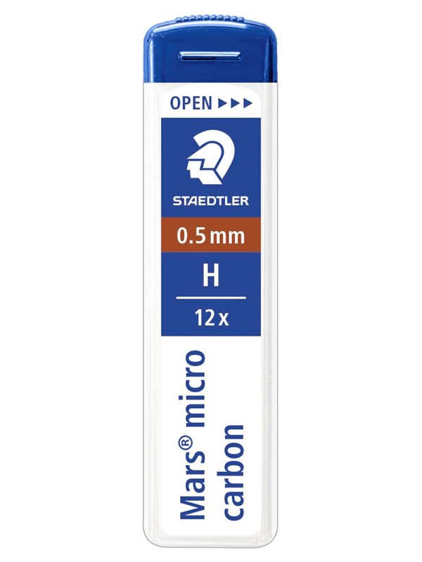 Staedtler Mech.pen.lead Mars micro 0.5 H 12 x 12 pcs