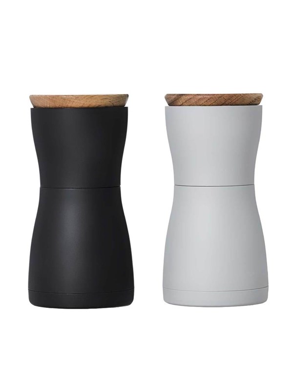 AdHoc Salt and Pepper Mill Twin Mini Black Grey 13.3 cm