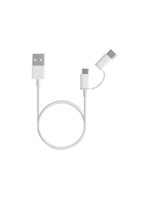 Xiaomi Mi 2 In 1 Usb Cable Micro Usb Mit Type C Adapter 30cm