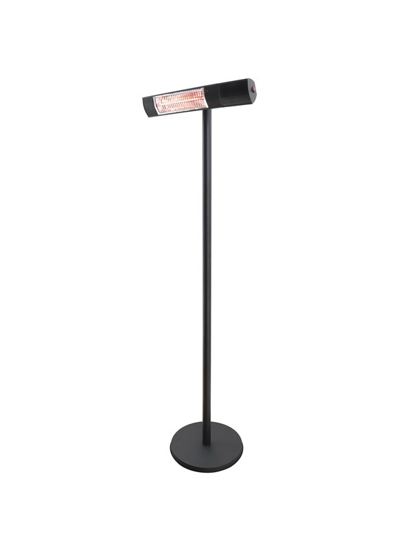 HORTUS Terrassvärmare 500/1000/1500W golvmodell, fjärrkontroll, RGT, svart