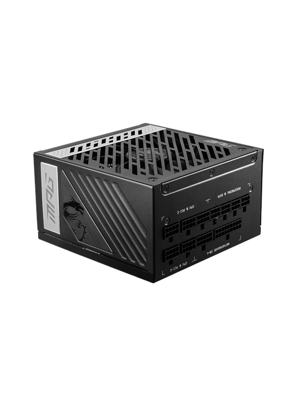 MSI MPG A1000G Strömförsörjning - 1000 Watt - 135 mm - ATX - 80 Plus Gold certificate
