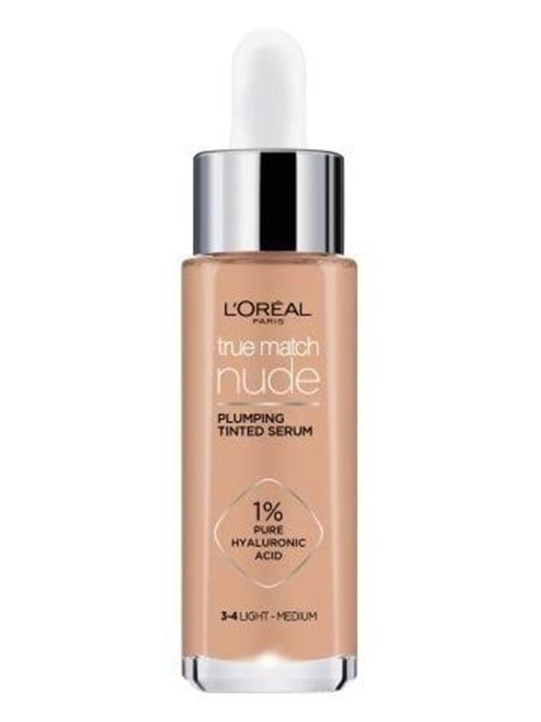 L'Oréal Paris True Match Nude Plumping Tinted Serum - Light-Medium 3-4 30 ml