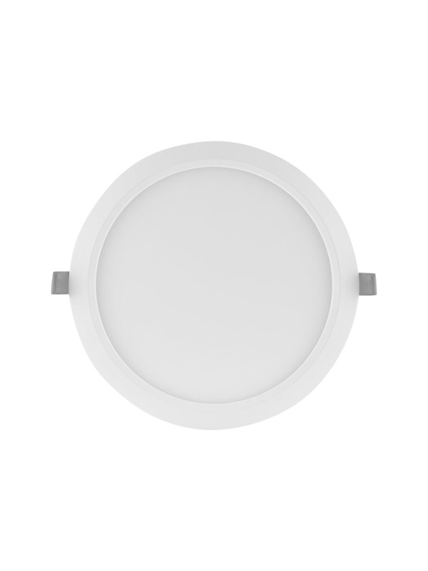 Produktfoto för LEDVANCE DOWNLIGHT SLIM - Wall/ceiling recessed lamp - LED - 12 W - varmt vitt ljus - 3000 K - rund - vit