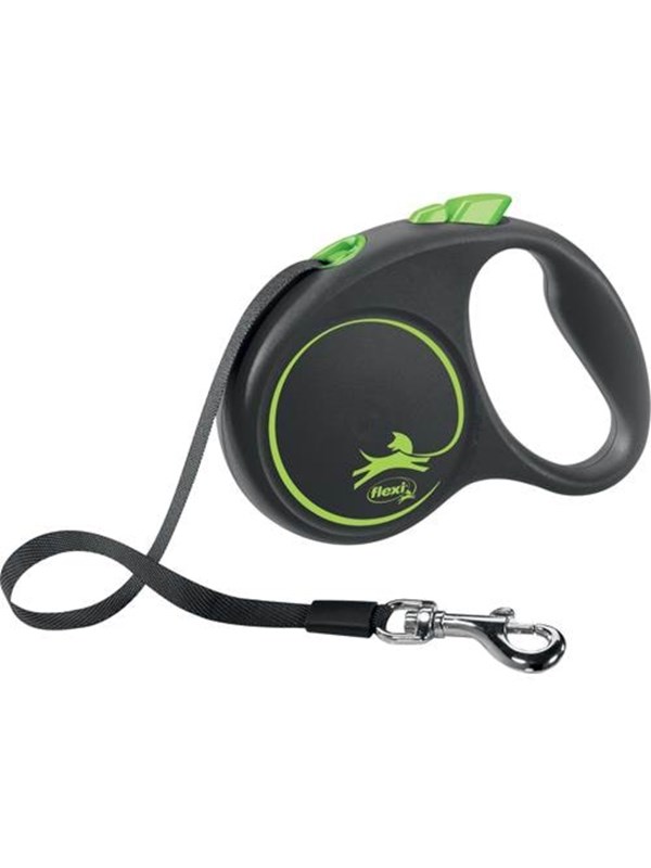 Produktfoto för Flexi Black Design S leash 5 m 15 kg green