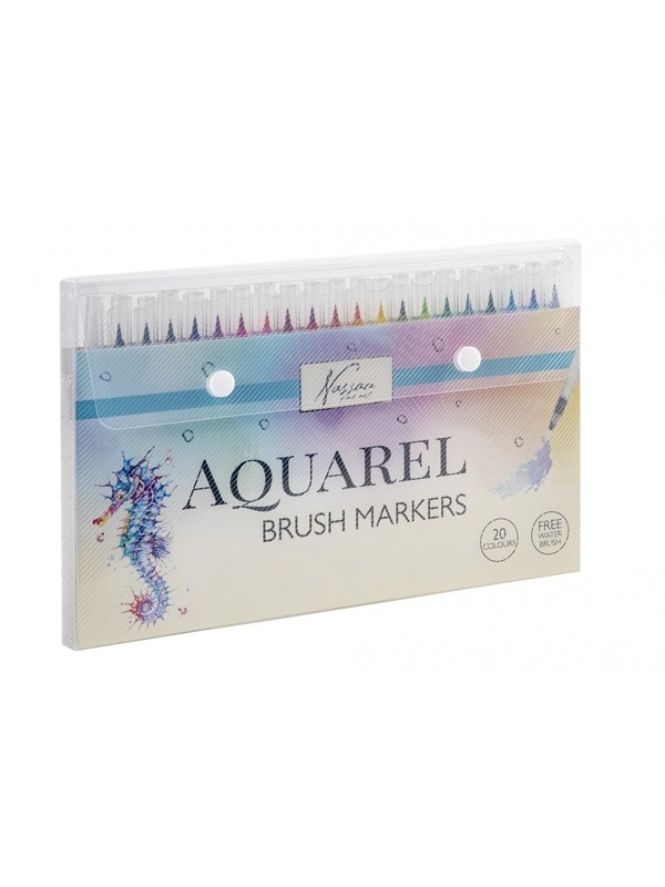 Nassau Watercolor brush tips 20 + brush - Köp för SEK 119 - Spara 26%
