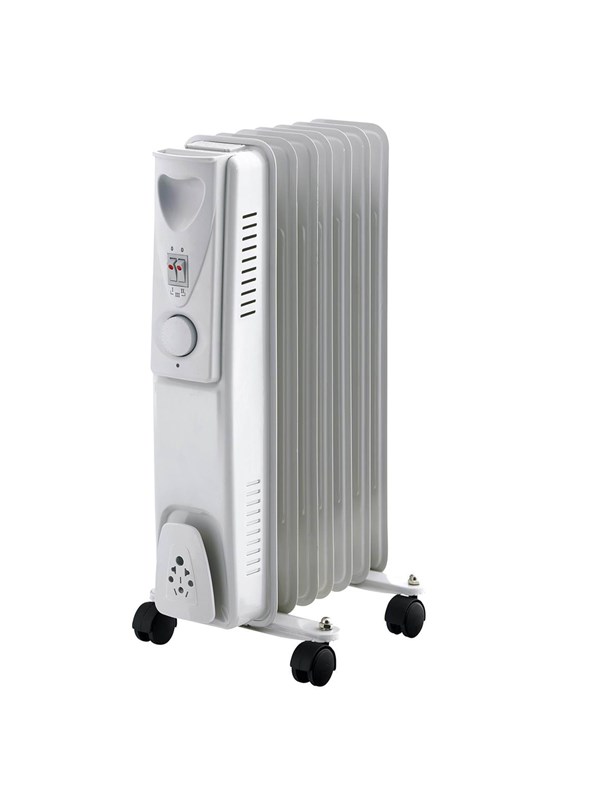 Gripo Oil radiator 1500W with 7 ribs, Grey