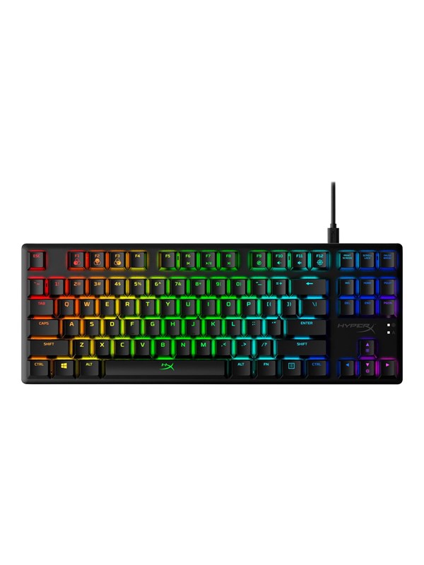 Hyperx Alloy Origins Core Red Nordic Gaming Keyboard Utan Numpad Nordisk Svart