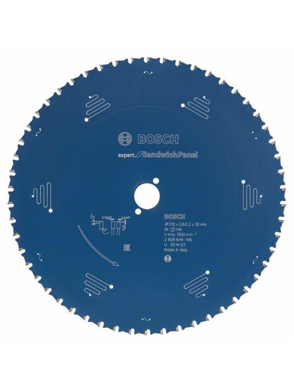 Bosch Circular Saw Blade 330 x 2.6 x 30 mm Expert for Sandwich Panel