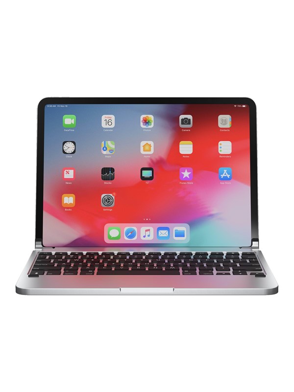 Brydge Pro Aluminum Keyboard for iPad Pro 11" - Tangentbord - Nordisk - Silver