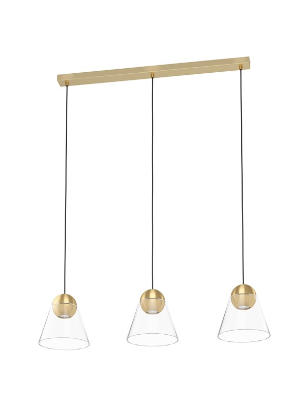 EGLO CERASELLA long table pendant brushed brass