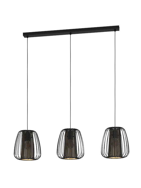 EGLO CURASAO long table pendant black/gold