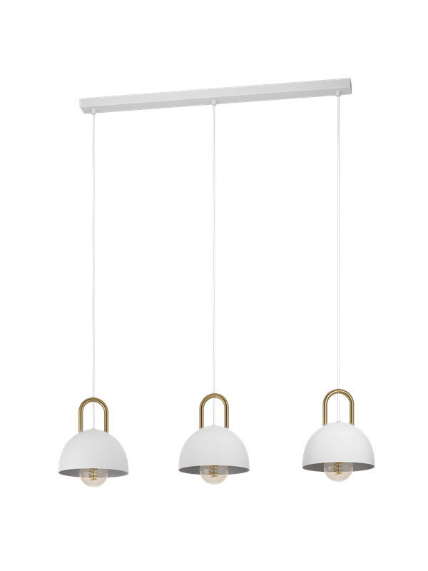 EGLO CALMANERA long table pendant lamp white/brass
