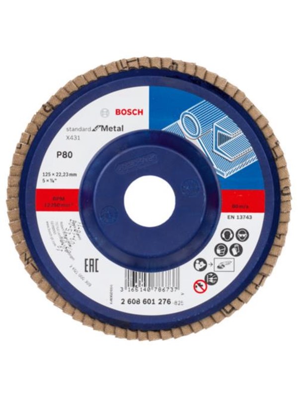 Bosch Flap Disc for Metal 125 mm K80
