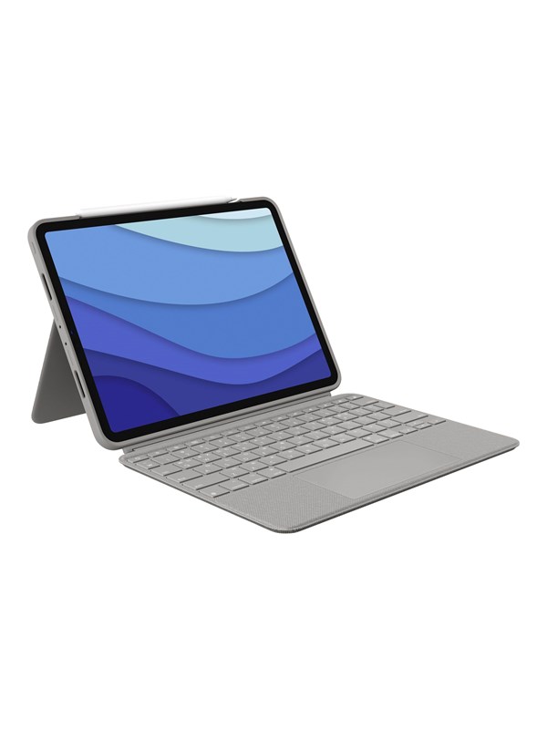 Logitech Combo Touch Keyboard And Folio Case With Trackpad Qwerty Spanish Sand Tastatur & Folio Set Spanska Beige