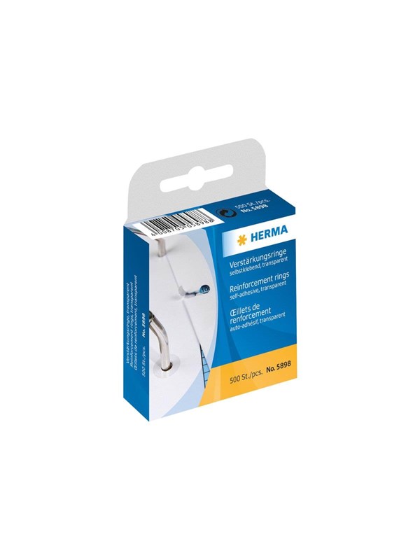 HERMA reinforcement ring - transparent (pack of 500)