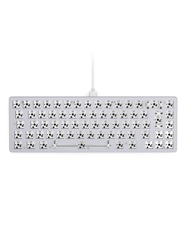 Glorious GMMK 2 - Compact 65% - Barebone - ISO - White - Gaming Keyboard - Utan numpad - Universal - Vit
