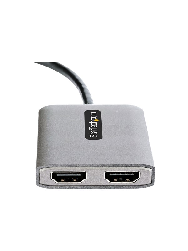 StarTech.com USB-C to Dual HDMI MST HUB Dual HDMI 4K 60Hz USB Type C Multi Monitor Adapter for Laptop w/ 1ft (30cm) cable