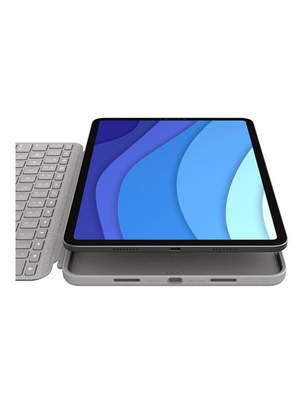 Logitech Combo Touch Keyboard And Folio Case With Trackpad Qwerty Italian Sand Tastatur & Folio Set Italiensk Beige