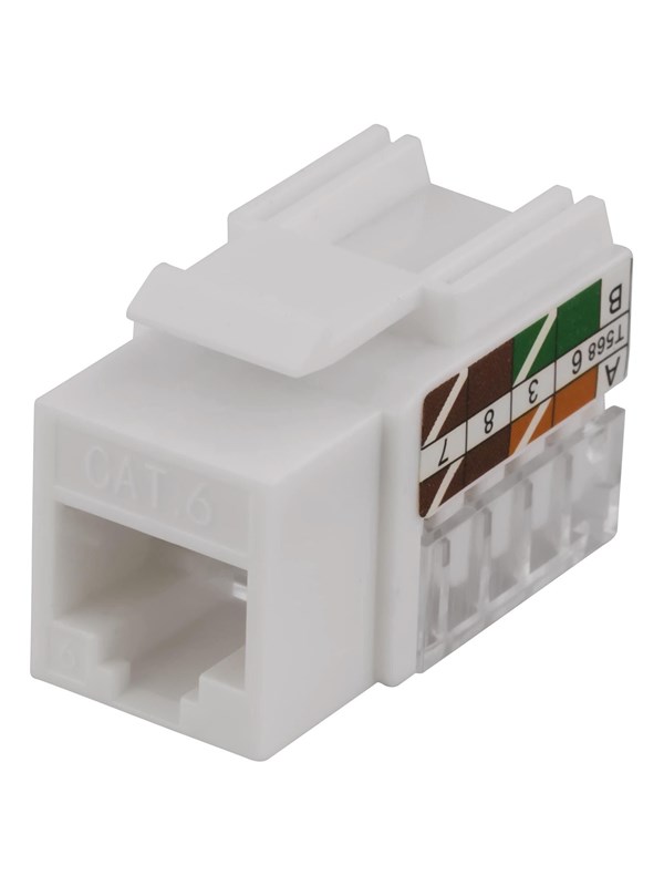 Deltaco UTP CAT6 Keystone connector 90 degree "Tool-free"