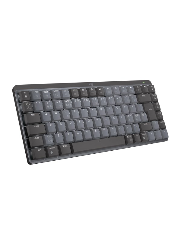 Logitech Mx Mechanical Mini Minimalist Wireless Illuminated Performance Keyboard Graphite Clicky Us Tangentbord Amerikansk Engelska Svart