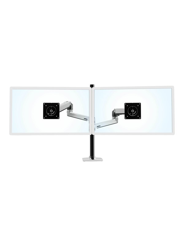 Ergotron LX Dual Stacking Arm Tall Pole (polished aluminum)