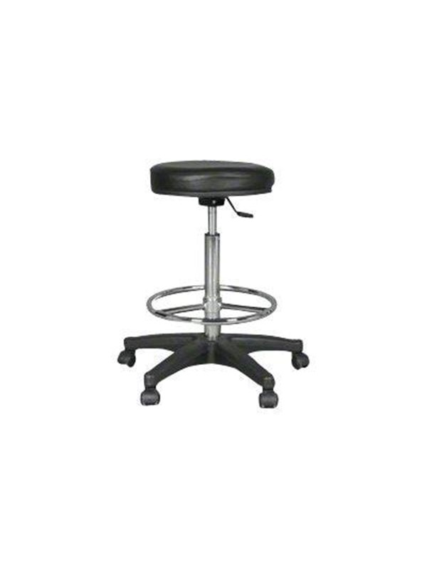 Walimex - stool - artificial leather - black