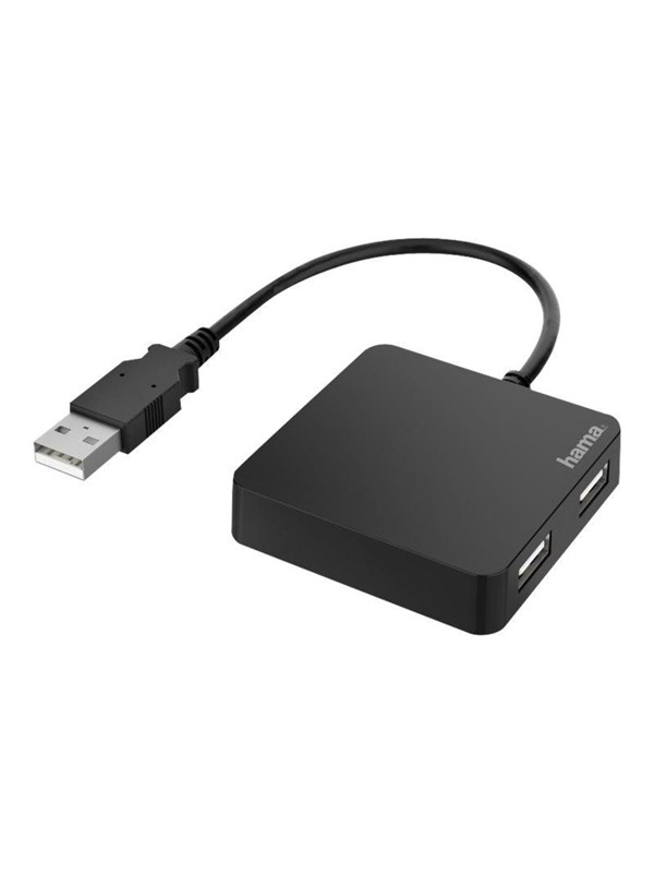 Hama hub - 4 ports USB Hub - 4 porte - Svart