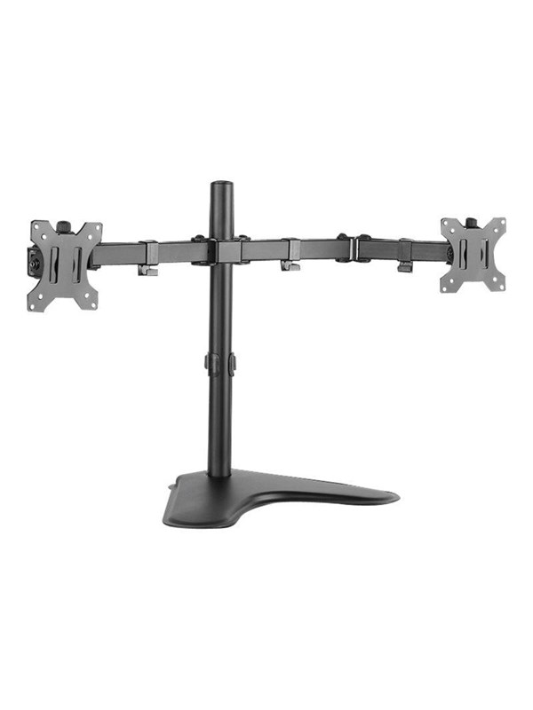 LogiLink Dual monitor stand 13-32" steel arm length: each 460 mm