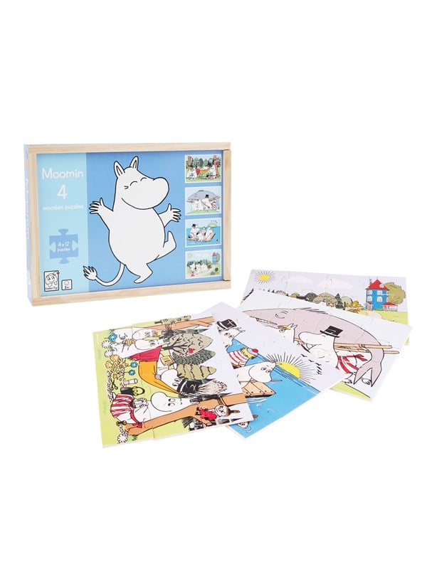 Barbo Toys Moomin - 4 wooden puzzles - Tammy