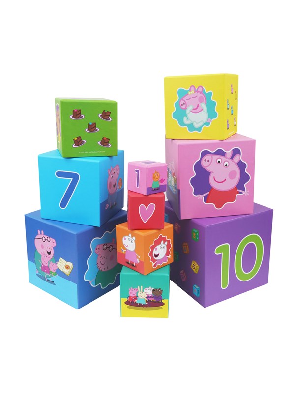 Barbo Toys Peppa Pig Stacking Cubes (10 cubes)