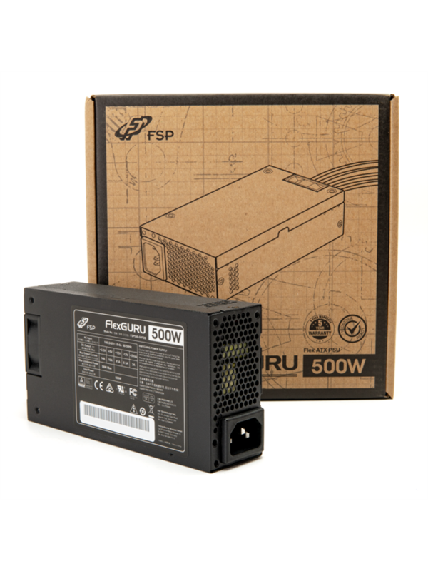 FSP FlexGURU Strömförsörjning - 500 Watt - ATX - 80 Plus Gold certificate